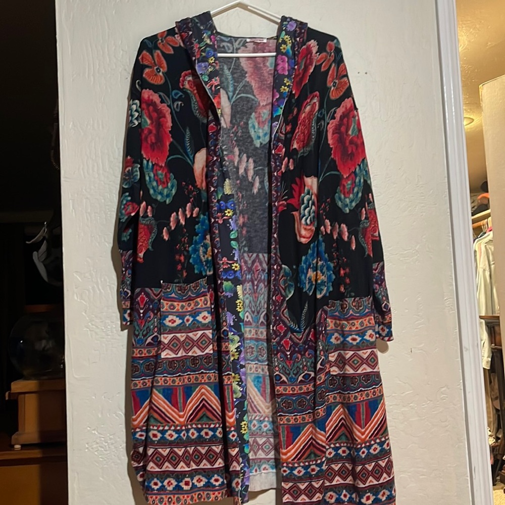 Hooded cardigan